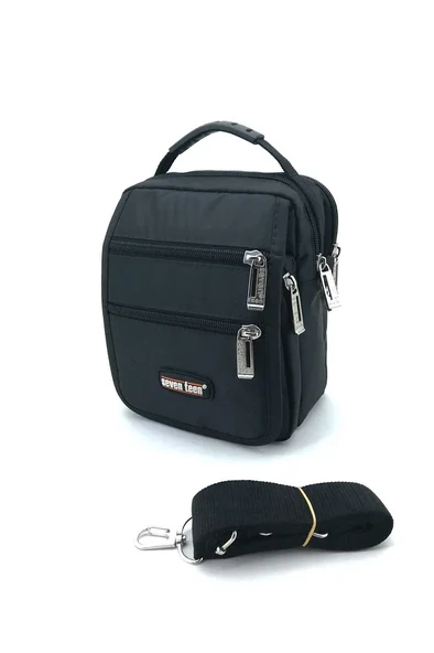 Monalisa Home Erkek Lüks  Siyah  Renk Orta Boy Bol Bölmeli El Çantası - Resim 2