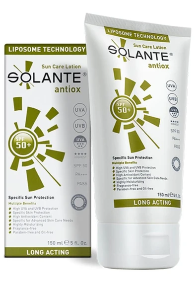 Solante Antiox Spf 50 Güneş Koruyucu Losyon 150 ml ürün görseli 1