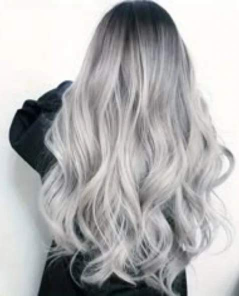 HairPim Wavy (0.8 Gr) Gri Ombre 50 Adet 60 Cm Yeni Nesil Kaynak Saç HP423