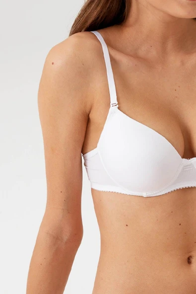 Pierre Cardin 6005 Adria Balenli Destekli / Push Up Dolgulu Micro Sütyen Askı Hediyeli - 5