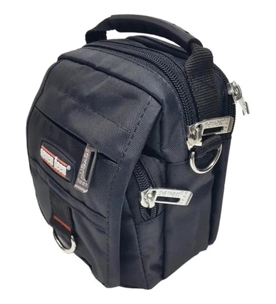 Monalisa Home 2349 Erkek  Lüks Siyah Renk Küçük Bol Bölmeli El Çantası ürün görseli 1