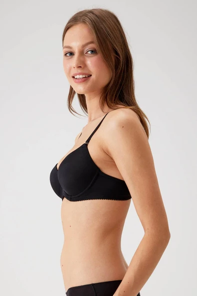 Pierre Cardin 6000 Lens Balenli Desteksiz / Dolgusuz Micro Basic Sütyen - 3