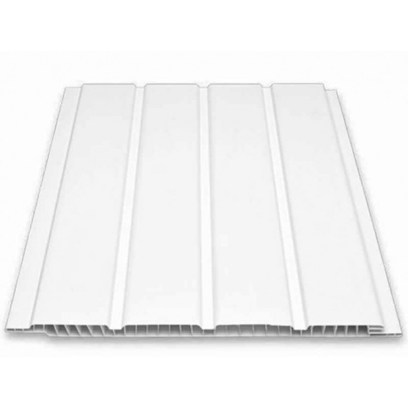 Fugalı Beyaz PVC Plastik Duvar ve Tavan Lambiri 10 Adet 20cm Genişlik x 200cm Uzunluk - 2 m2 Kaplar