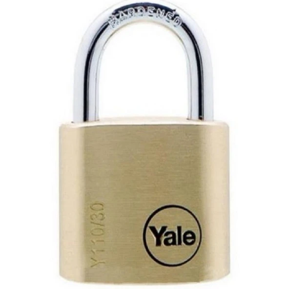 Yale essential serisi 30 mm prinç sarı asma kilit