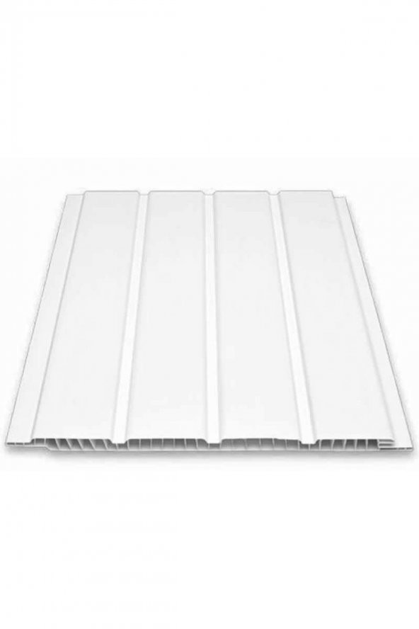 SerMimar Fugalı Beyaz  Plastik PVC Duvar Tavan Lambiri / 20 Adet 20cm x 1 Metre - 4 Metrekare
