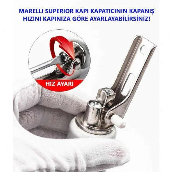 Marelli superior FRENLİ bahçe kapısı kapatıcı kapı itme yayı - 4