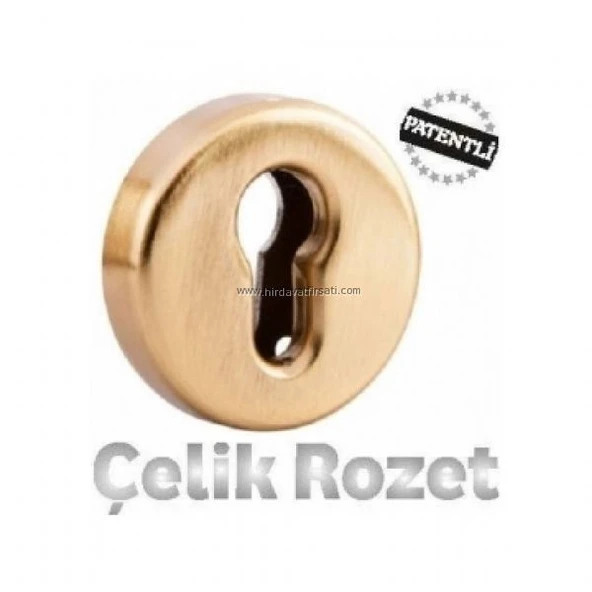 Sarı yale çelik rozet eski tip kapılar için