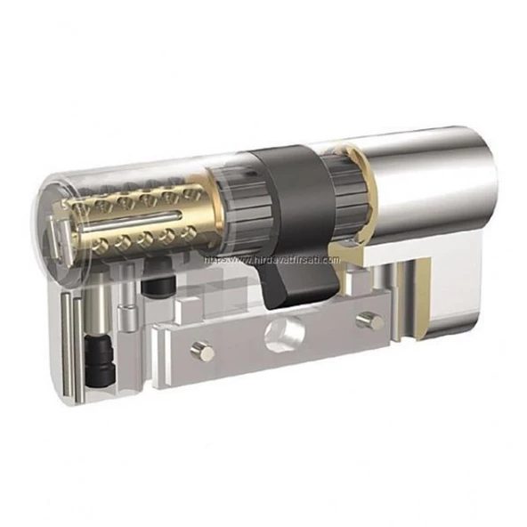 Kaba Expert+  çelik takviyeli anahtarı kopyalanamaz kapı göbeği İKİLİ SET - Resim 2