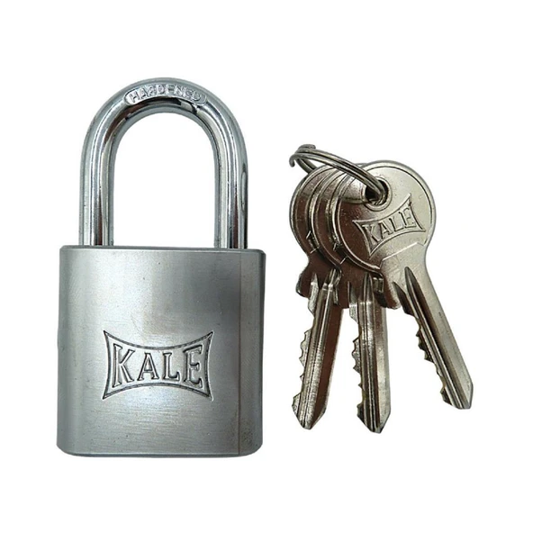 Kale KD001/10-640 prinç asma kilit 40 mm nikel kaplamalı