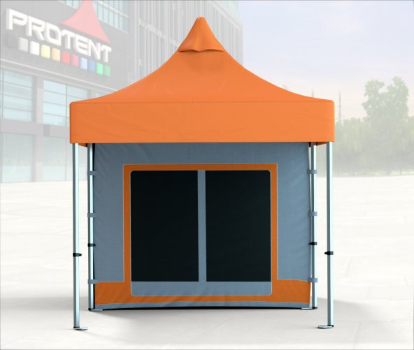 Kamp Avcı Çadırı Verandalı 3x6 Outdoor Katlanır Tente Çardak Gölgelik Off Road Gazebo Çadır 3x6m - 3