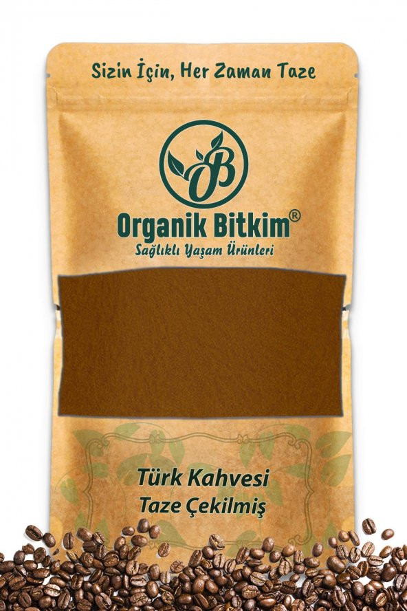 Organik Bitkim Türk Kahvesi - Taze Çekilmiş 700 gr