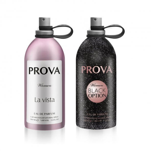 Prova Black Option ve La Vista l EDP Kadın Parfüm Seti 2 x 120 ml