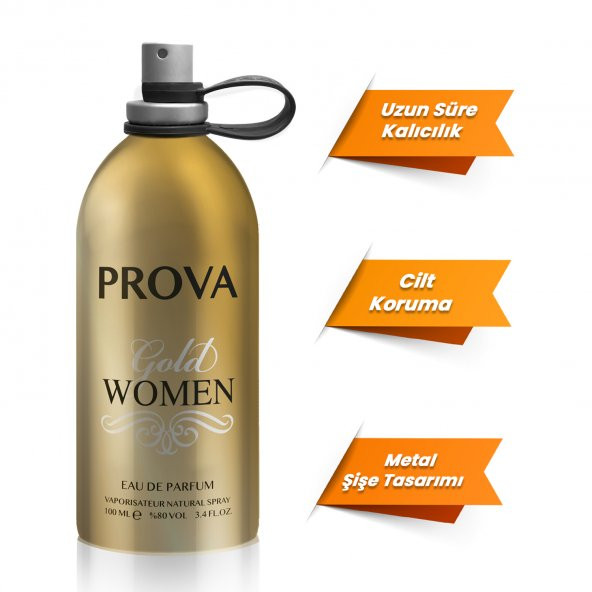 Prova Gold Women ve Gold Men Kadın ve Erkek Parfüm EDP 2 x100 ml - 4