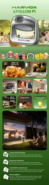 Harvox Apollon P1 Projeksiyon Cihazı - Resim 2
