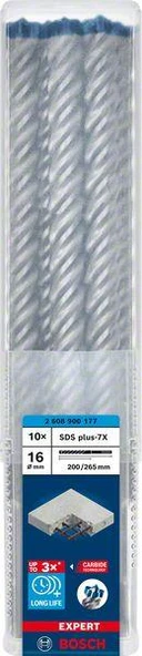 EXPERT SDS plus-7X K-Delici Ucu 16*265, 10 parça - 1