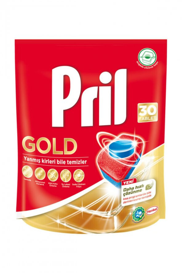 Pril Gold Bulaşık Makinesi Deterjanı 30 Tablet