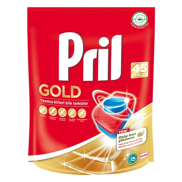 Pril Gold Bulaşık Makinesi Deterjanı 45 Tablet