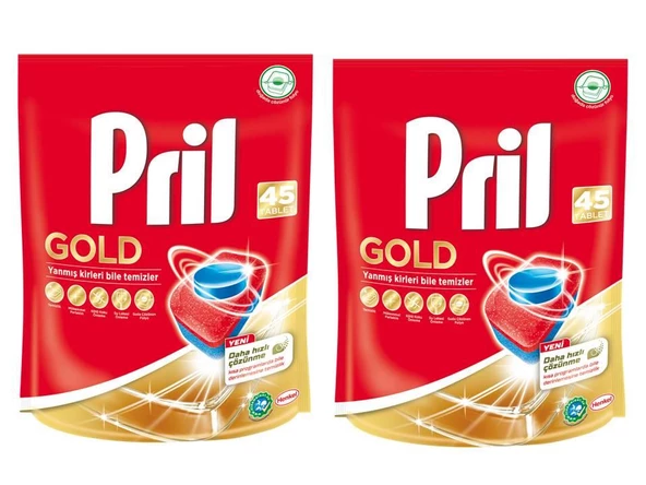 Pril Gold Bulaşık Makinesi Deterjanı 2 x 45 Tablet