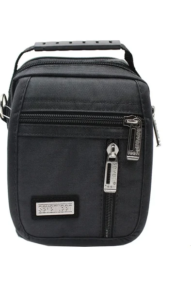 Monalisa Home Erkek Lüks  Siyah Renk Küçük Bol Bölmeli El Çantası - Resim 2