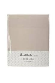 ÖZDİLEK ÇARŞAF FITTED YASTIKLI RANFORCE TEK KİŞİLİK KAHVE TRENDY 100*200