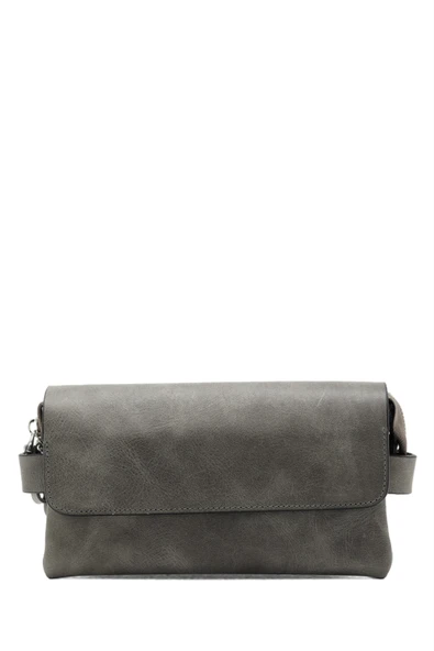 Monalisa Home Erkek Lüks Gri Renk El Tutturmalı Portföy Çanta - Resim 4