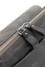 Monalisa Home Erkek Lüks Gri Renk El Tutturmalı Portföy Çanta - 2