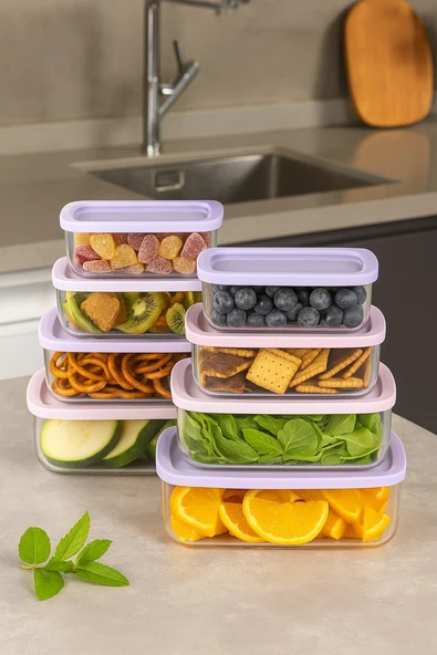 8’li Saklama Kabı Seti ürün görseli