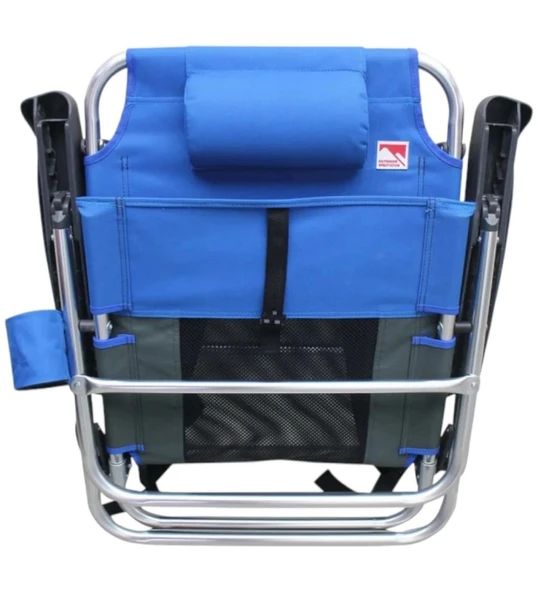 Beach Star Light Plaj Şezlong Sandalye-Mavi - Resim 2