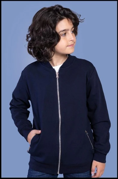 Toontoy Erkek Çocuk Cepli Basic Hırka
