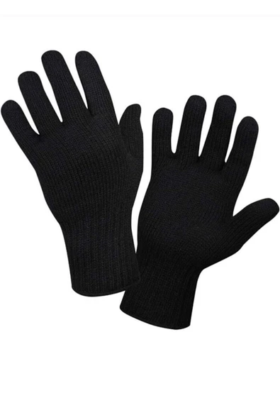 deniz sport Çift Kat Orlon Kışlık Eldiven(unisex) Siyah - 1