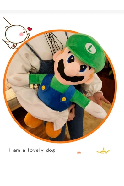 admay Efsane Süper Mario Kardeşler Mario Luigi Peluş Oyuncak Uyku & Oyun Arkadaşı 25 Cm. - 2