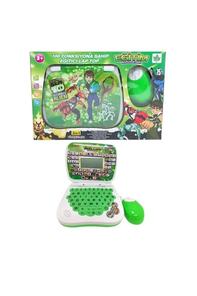 admay Ben10 Ultimate Alien Eğitici Laptop 100 Fonksiyonlu Ingilizce ve Türkçe Çocuk Bilgisayarı - 1