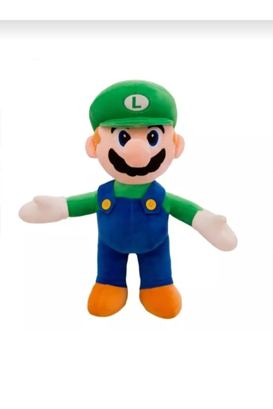 admay Efsane Süper Mario Kardeşler Mario Luigi Peluş Oyuncak Uyku & Oyun Arkadaşı 25 Cm. - 1