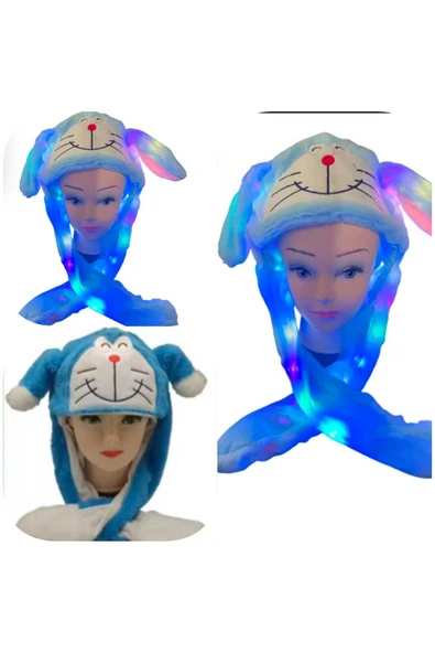 admay Kulakları Hareket Eden Sevimli Şapka Peluş Oyuncak 50 CM - 1