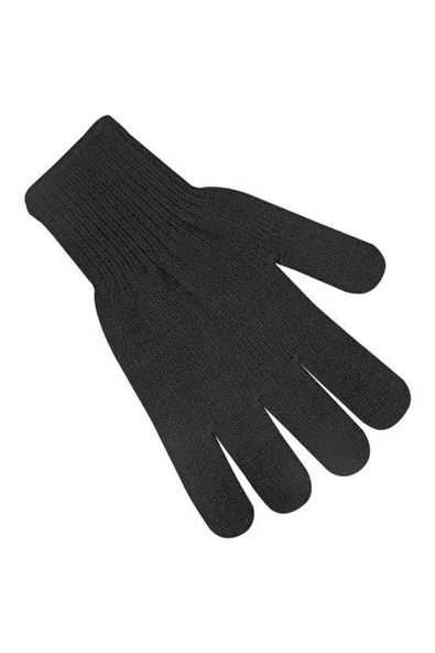 deniz sport Çift Kat Orlon Kışlık Eldiven(unisex) Siyah - 2