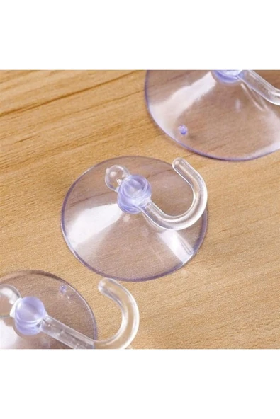 deniz sport Vantuzlu Öpücük Askılıklı Kancalı 4 Cm 100 Adet - 4