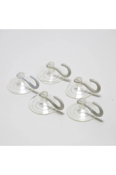 admay Askılıklı Plastik Güçlü Vantuzlu Büyük Boy (4cm) 100 Adet 1 Paket - 1