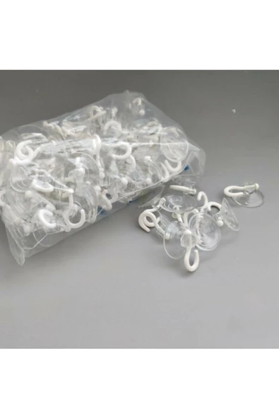 admay Askılıklı Plastik Güçlü Vantuzlu Büyük Boy (4cm) 100 Adet 1 Paket - 2