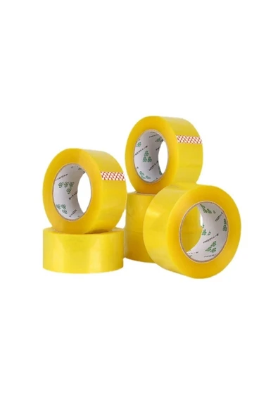 admay 6 Adet 100 Metre Akrilik Koli Bandı 45mmx100 Mt Kopmayan Güçlü Bant - 1