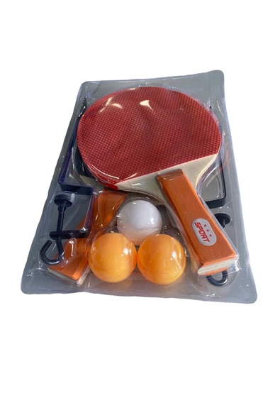 REMEGE Aparatlı Masa Tenisi Raketi / 2 Raket + 3 Top + File + Masaya Takma Aparatı - 3