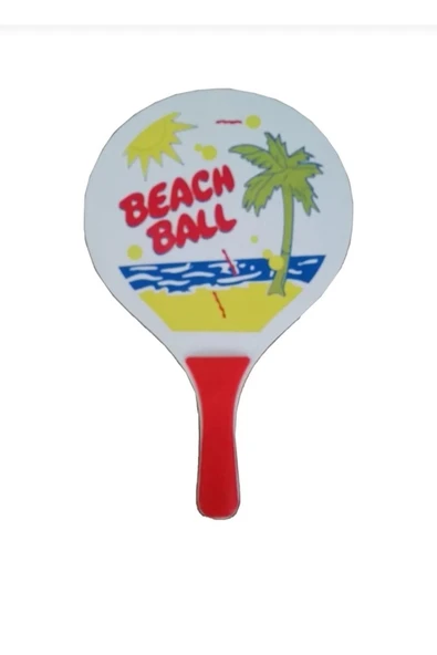 deniz sport Beach Ball Tahta Raket Iki Adet Raket Bir Adet Top - 2