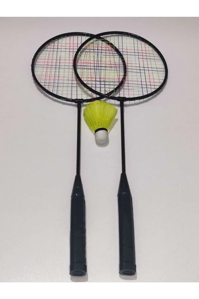 deniz sport 2 Adet Badminton Raketi & 1 Adet Badminton Topu Oyun Seti - 2
