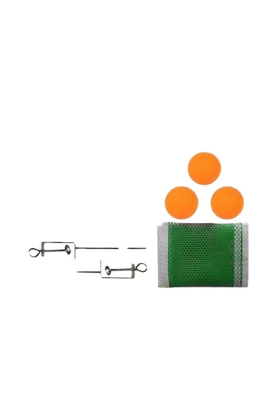 REMEGE Aparatlı Masa Tenisi Raketi / 2 Raket + 3 Top + File + Masaya Takma Aparatı - 6