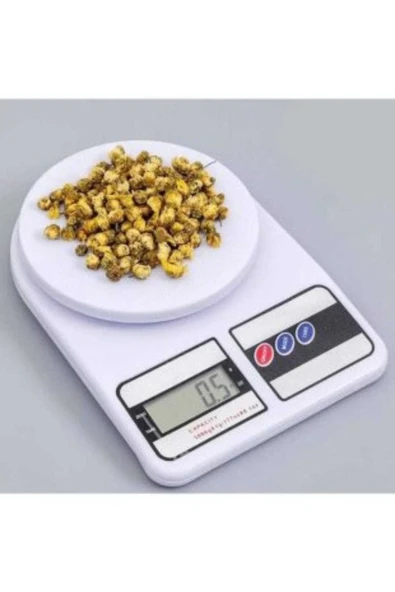 deniz sport Dijital 10kg Kapasiteli Mutfak Hassas Terazi Beyaz - 2