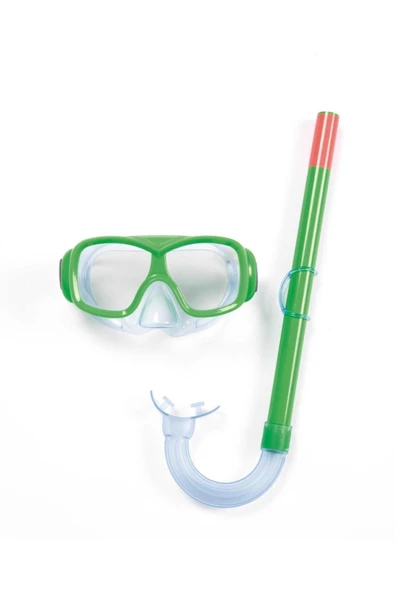 deniz sport Şnorkel Set Yeşil Dalış Maskesi Seti - 1