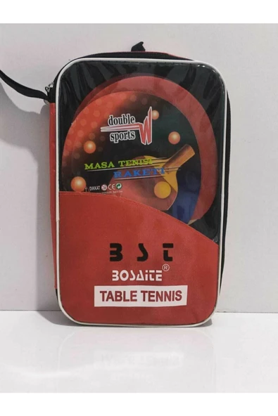 DOUBLE W SPORT Çantalı Masa Tenis Seti 2 Raket +3 Top - 2