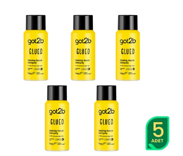 Schwarzkopf Got2B Glued Seyahat Saç Spreyi 100ML X 5 ADET