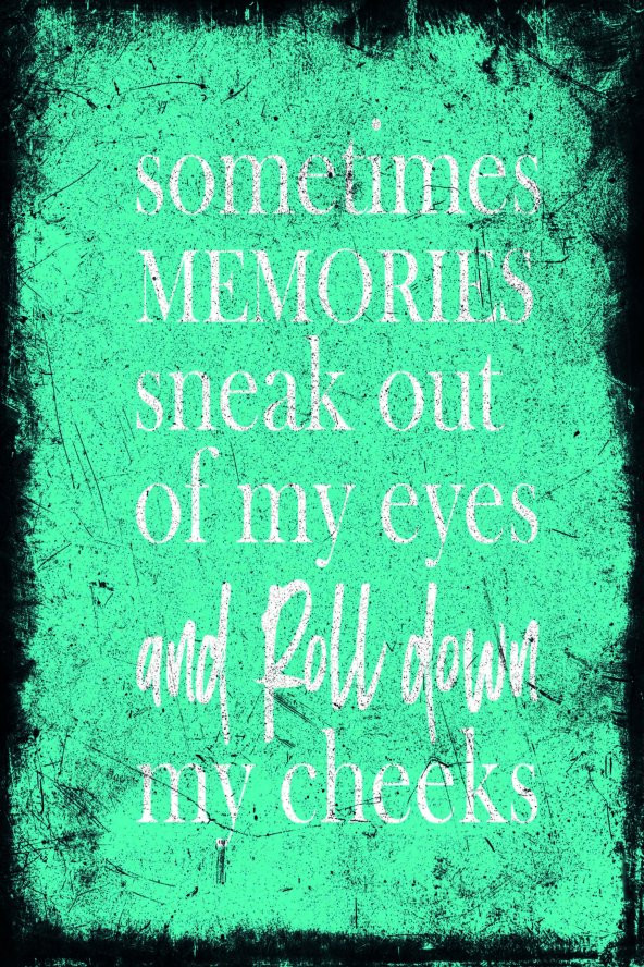 Sometimes Memories Sneak Out Of My Eyes And Roll Down My Cheeks Tablo