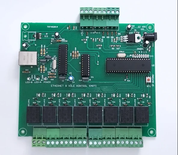 Ethernet 8 Röle Kontrol Kartı - 5 input - Resim 2