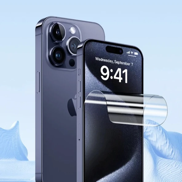 İphone 17 Pro Uyumlu Ön Body Ultra Ekran Koruyucu Şeffaf  Nano Jelatin - 2
